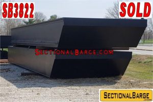 SB3822 – 60′ x 24′ x 4′ SECTIONAL SPUD BARGE