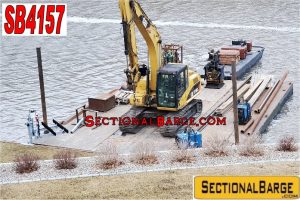 SB4157 - SECTIONAL BARGE, WORK BOAT, HAMMER PACKAGE