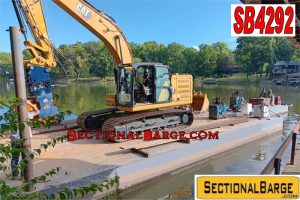 SB4292 - SPUD BARGE, WORK BOAT, EXCAVATOR PACKAGE