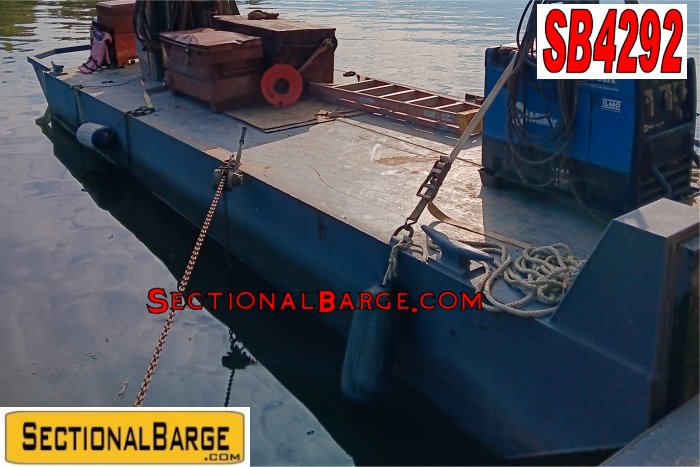 SB4292 - SPUD BARGE, WORK BOAT, EXCAVATOR PACKAGE