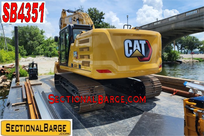 SB4351 - SECTIONAL BARGE - WORK BOAT - EXCAVATOR - HAMMER PKG.