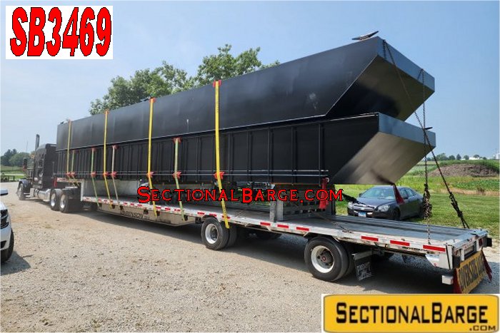 SB3469 – 40′ x 32′ x 3′ SECTIONAL SPUD BARGE