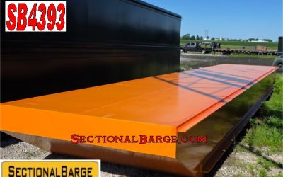 SB4393 - 40' x 8' x 3' SECTIONAL BARGE